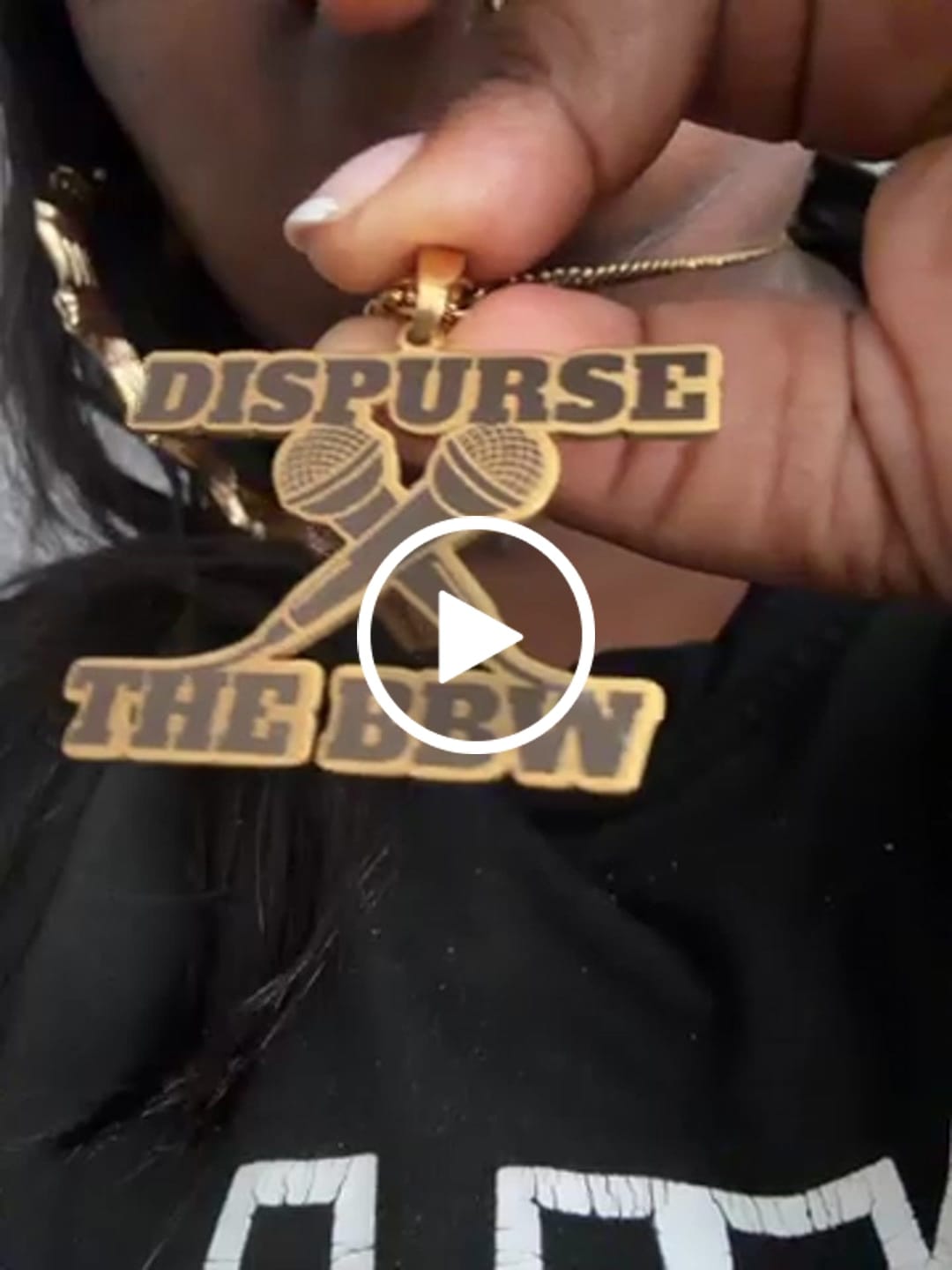 Customer video review of Custom Logo Engraved Photo Pendant Necklace