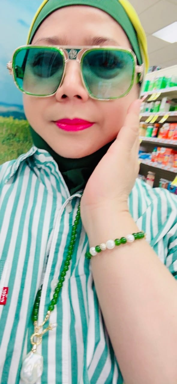 Customer photo review of LILY - Jade & Baroque Pearl Bracelet