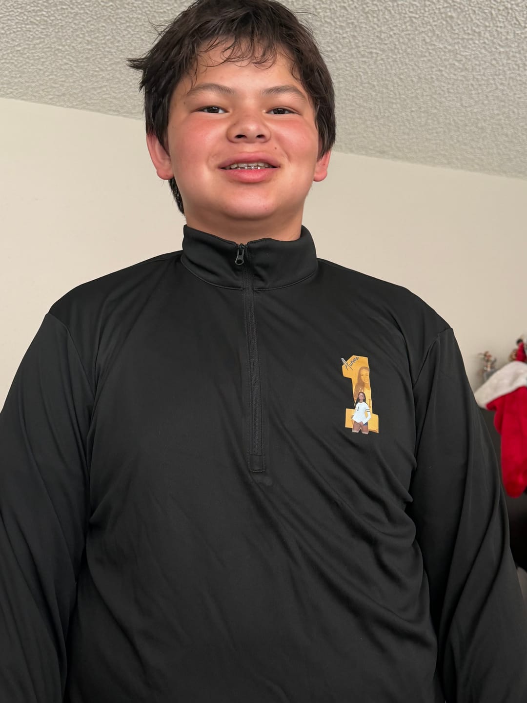 Customer photo review of Aurora Rieck Quarter-Zip