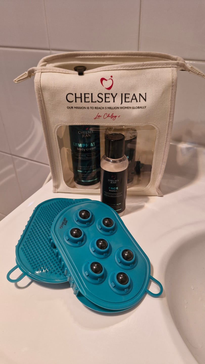Customer photo review of Dual-Action Lymphatic Gloves