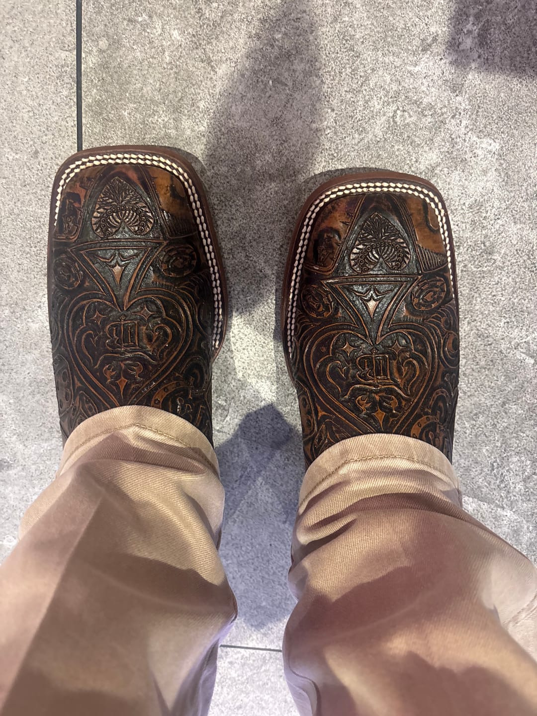 Customer photo review of Ace Of Spades Brown - Square Toe