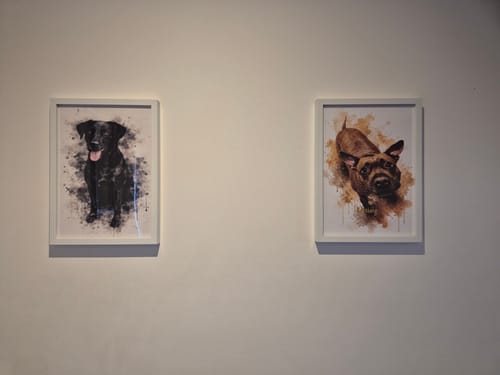 Customer photo review of Personalised Poster - Watercolour Realistic Portrait