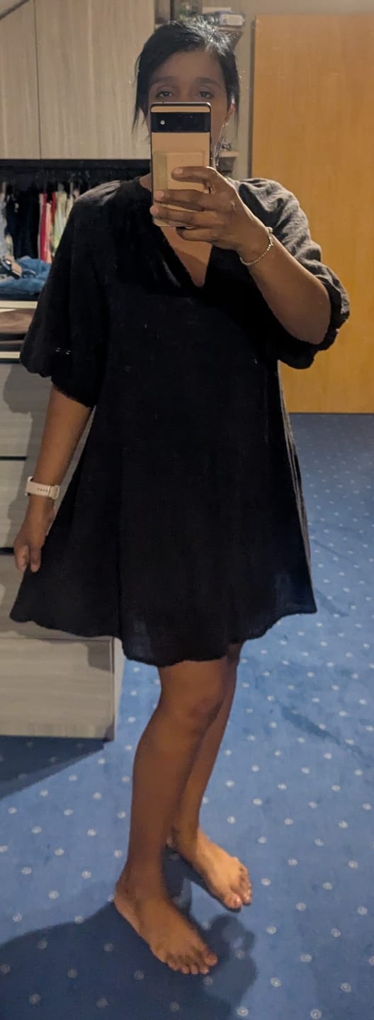 Customer photo review of FIORE DRESS - BROWN