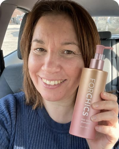 Customer photo review of ForChics Hair Growth Shampoo