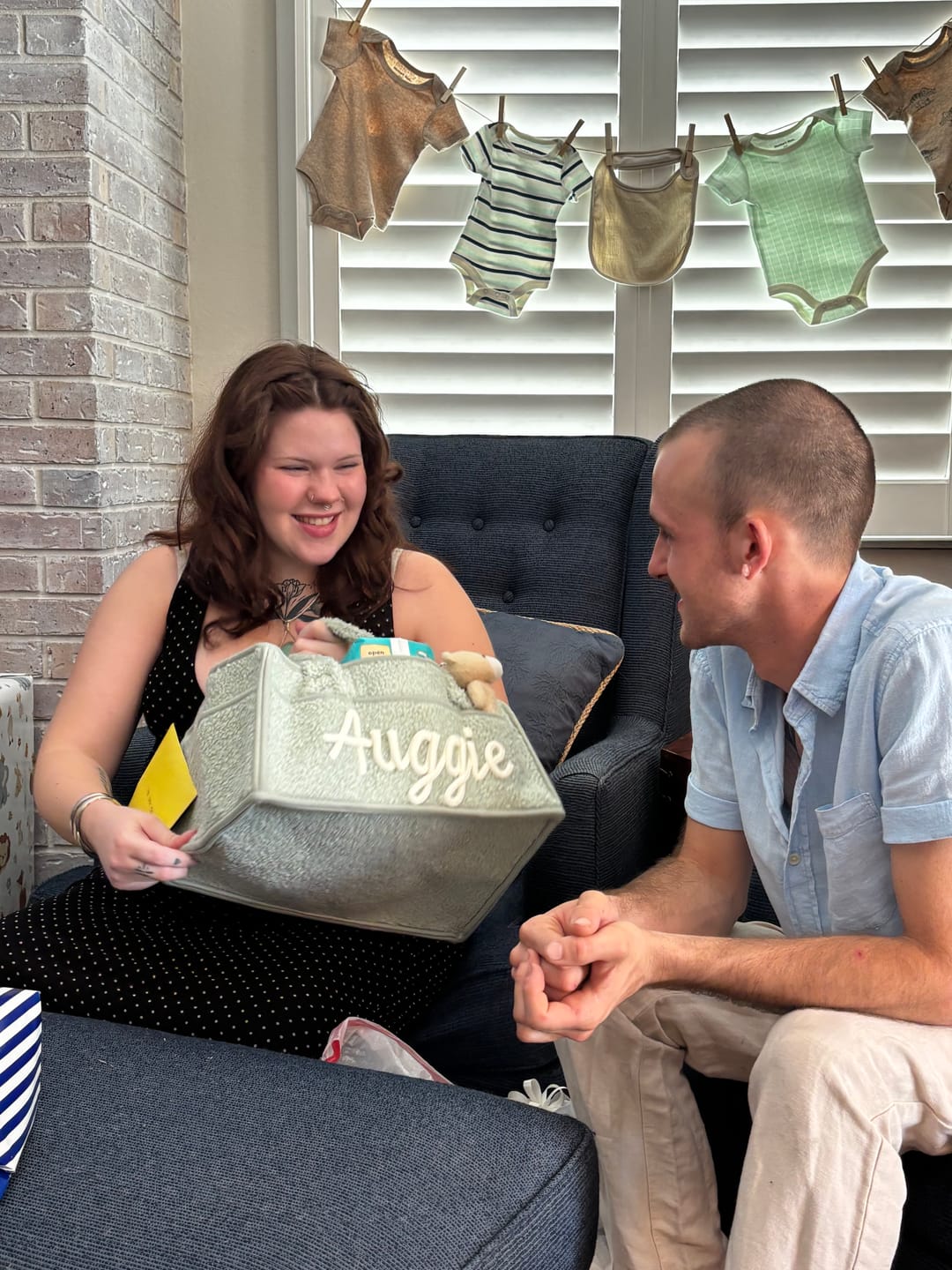 Customer photo review of K&C - Personalized Baby Storage Basket