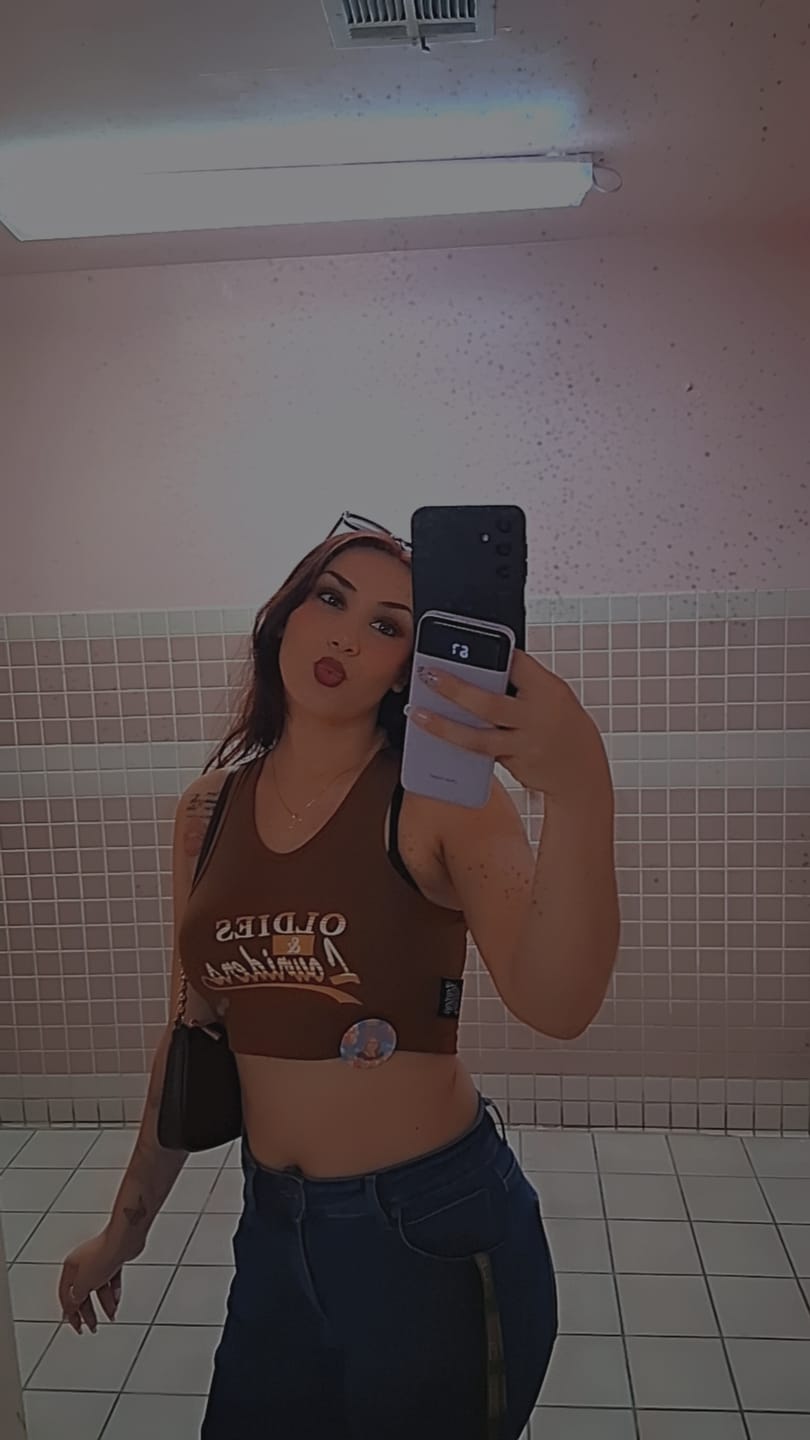 Customer photo review of OLDIES & LOWRIDERS TANK TOP-BROWN