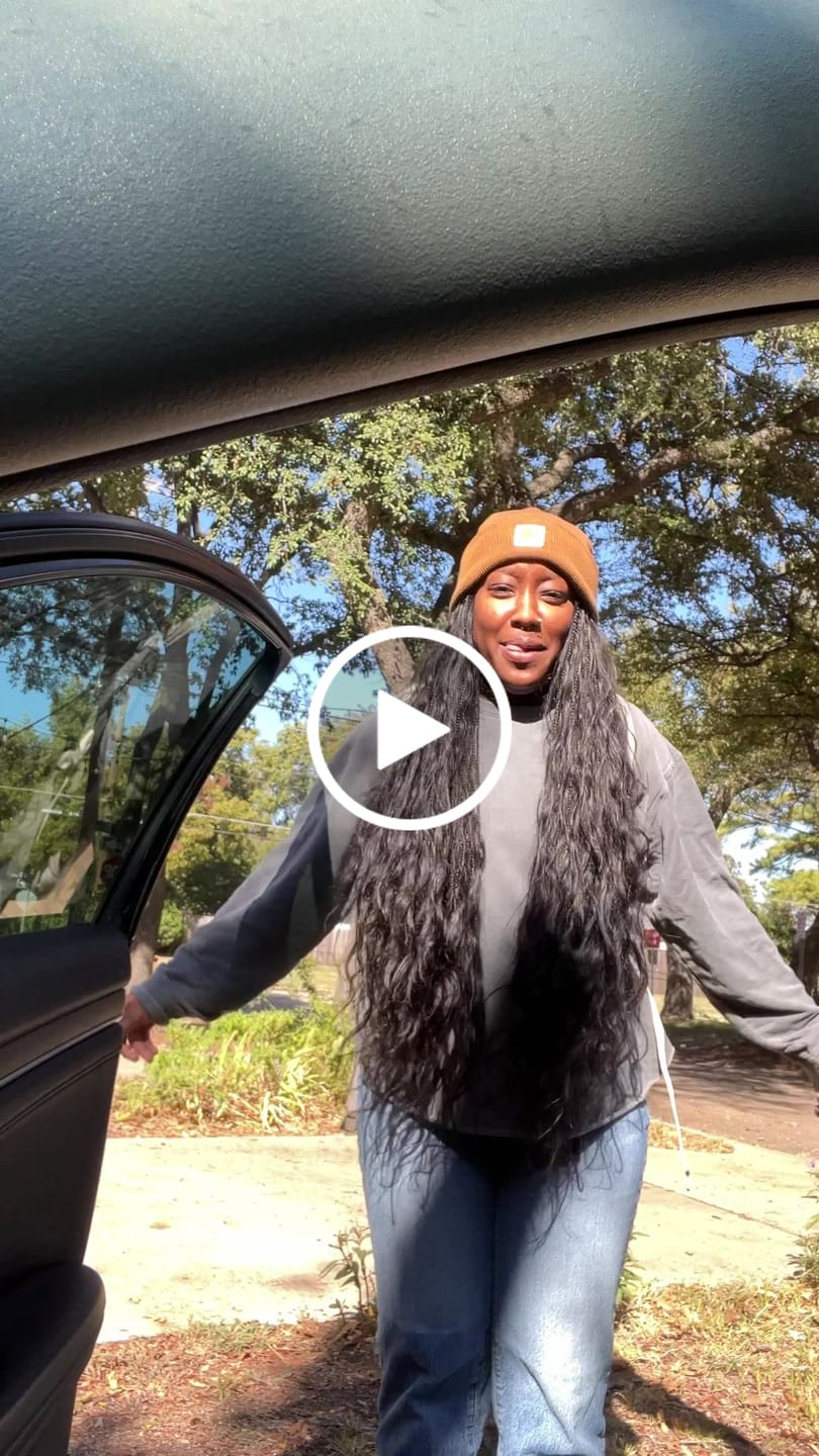 Customer video review of Double Drawn Burmese Loose Wave Human Braiding Hair
