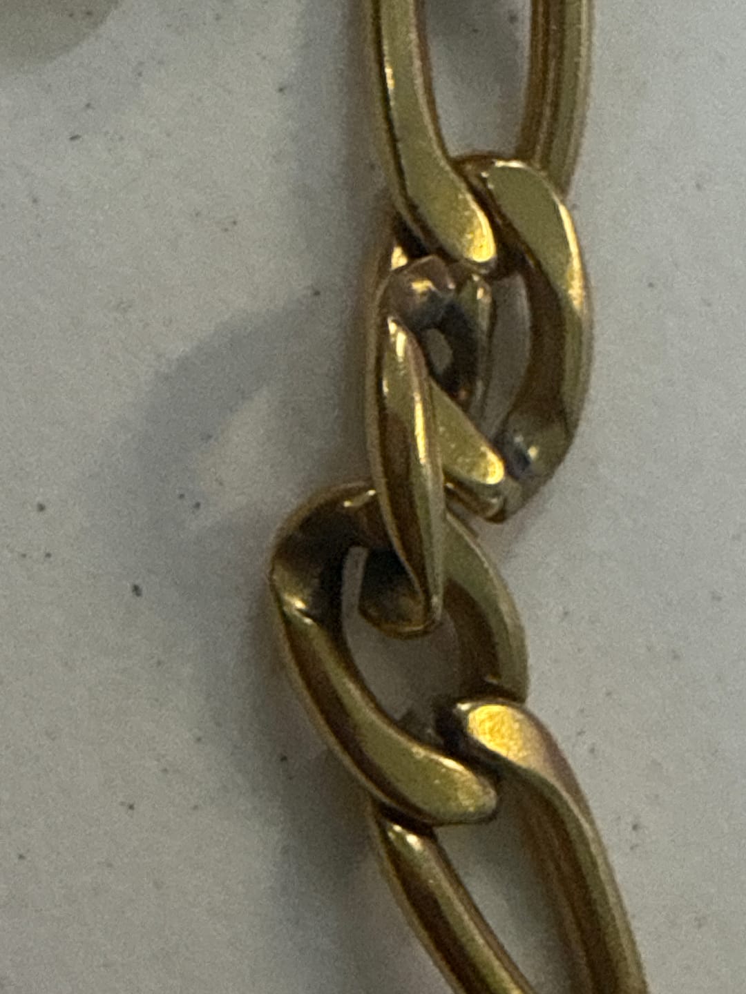 Customer photo review of Gold Figaro Chain for Men