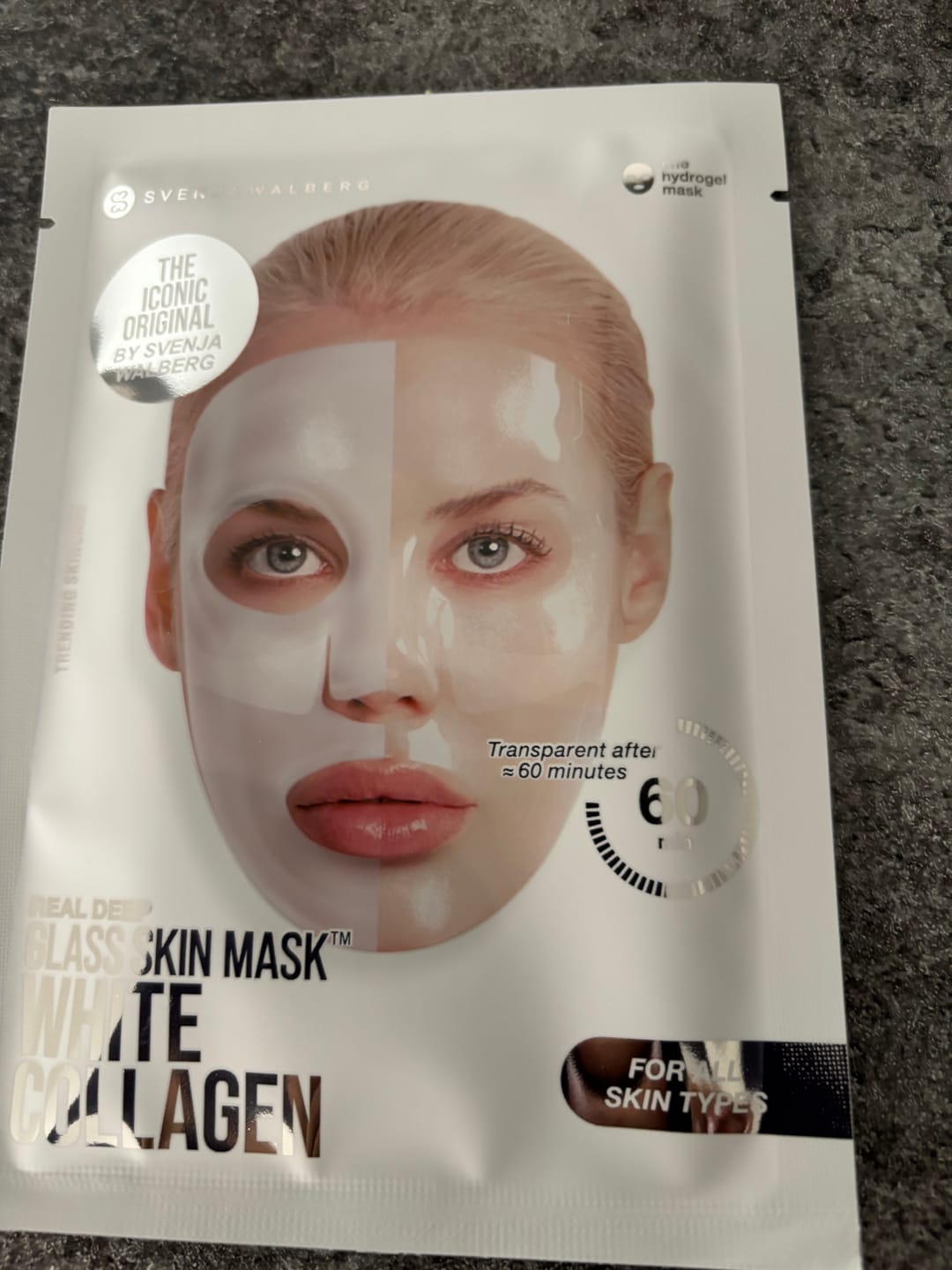 Customer photo review of Glassskinmask® - 10er Pack - Hydrogel Gesichtsmaske für strahlende Haut