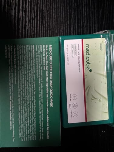 Customer photo review of Super Cica Daily Quick Masks