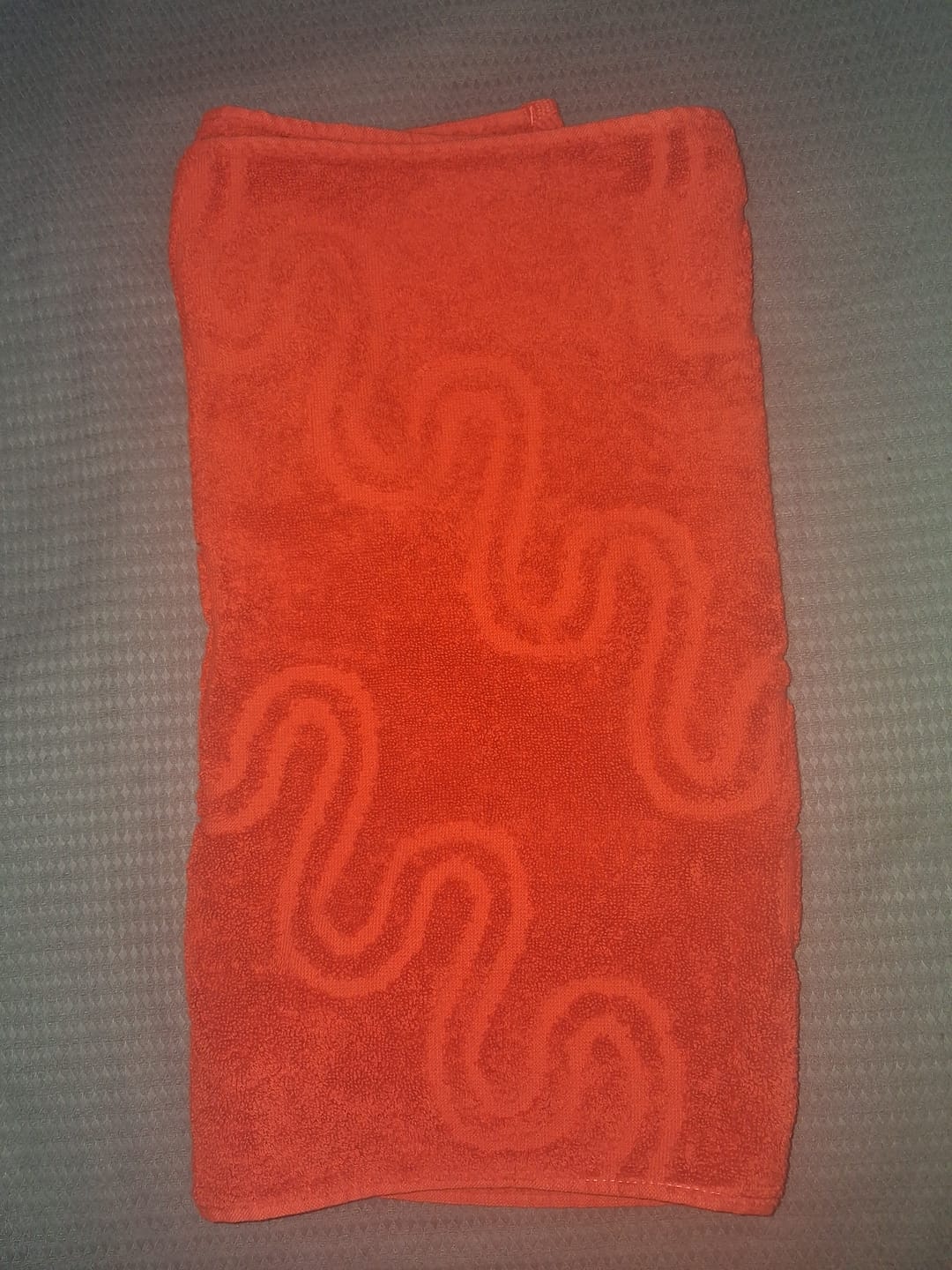 Customer photo review of Reby- Curly Patterns Towel