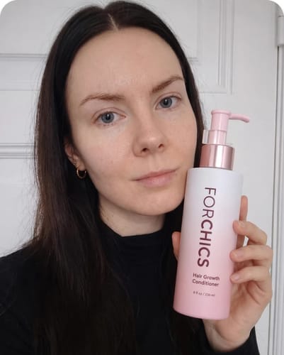 Customer photo review of ForChics Hair Growth Conditioner