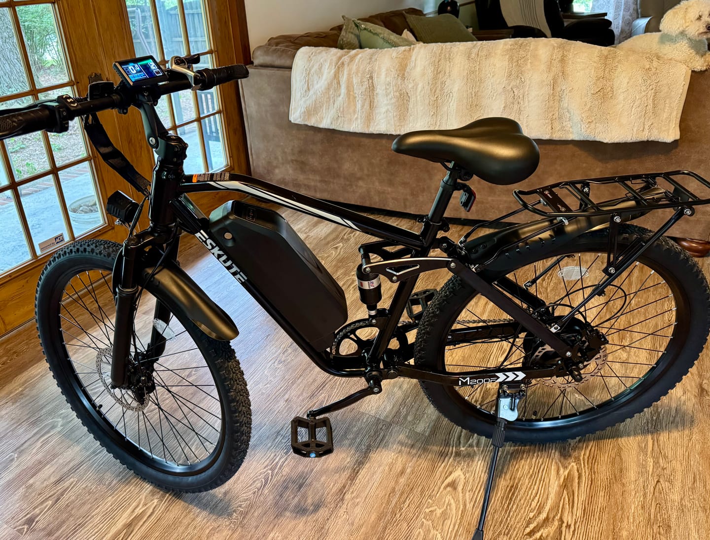 Customer photo review of Eskute® M200F 27.5" Full Suspension Electric Bike