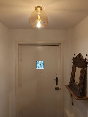 Customer photo review of Black Ceiling Light for Living Room, Hand-Blown Glass, 25 cm