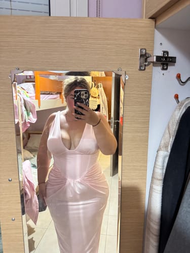Customer photo review of Maxi Φόρεμα με Κορσέ Draped