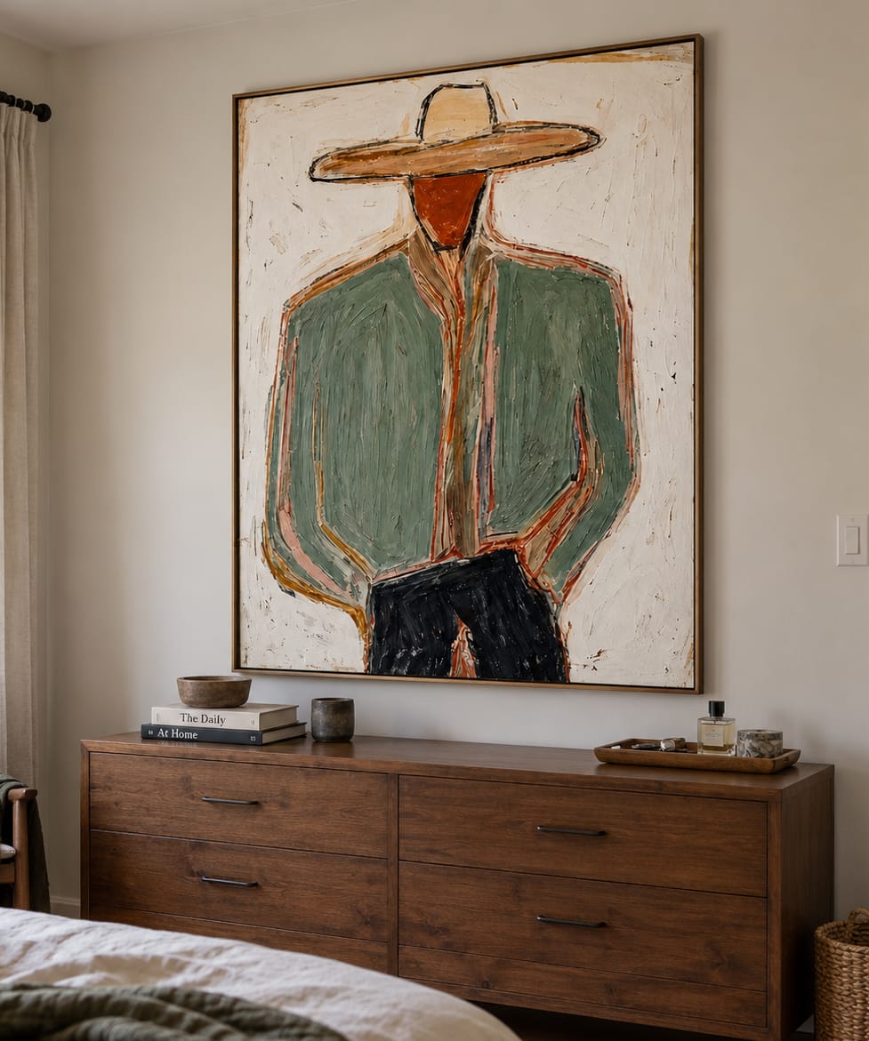 Customer photo review of Sage Frontier-Cowboy Portrait Painting