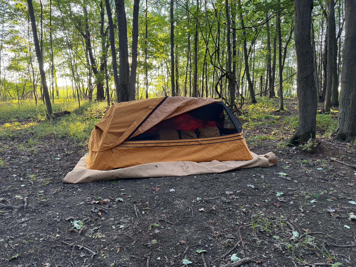 Customer photo review of Dominator 3.0 Canvas Bedroll