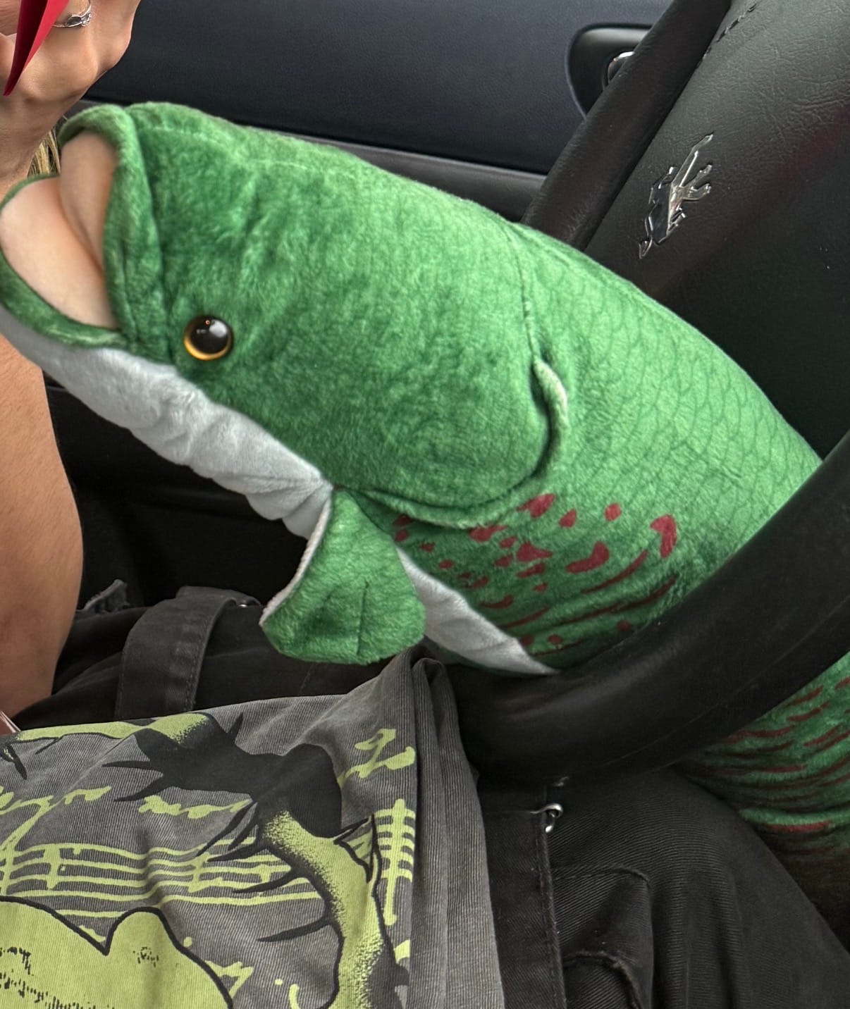 Customer photo review of Arapaima Gigas Fish Soft Stuffed Plush Toy