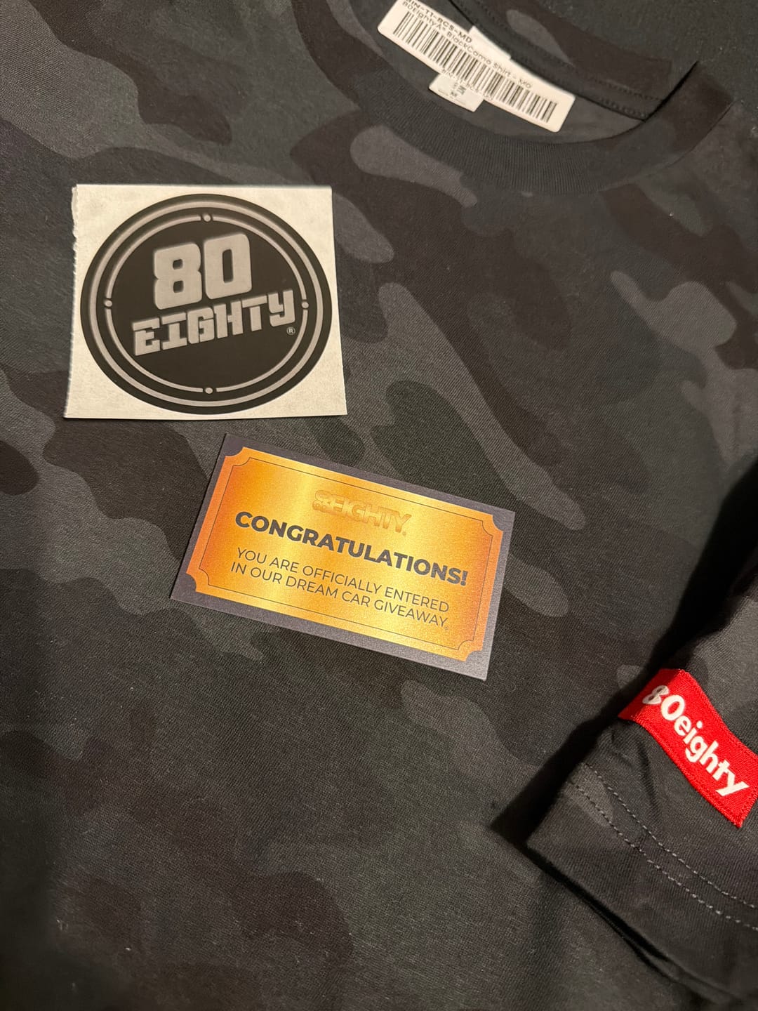 Customer photo review of 80Eighty® BlackCamo Shirt