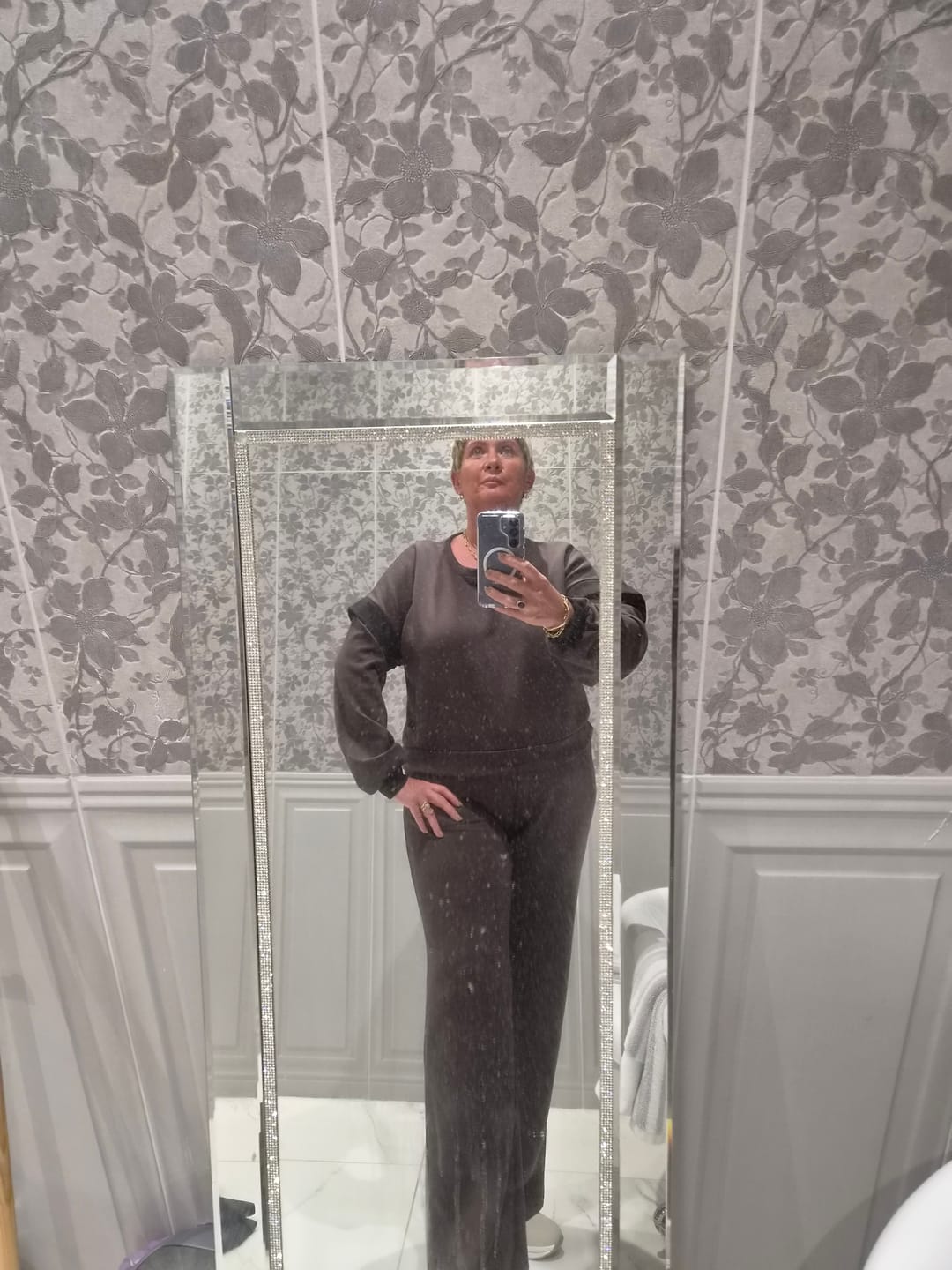 Customer photo review of Estella Chocolate Brown Tracksuit