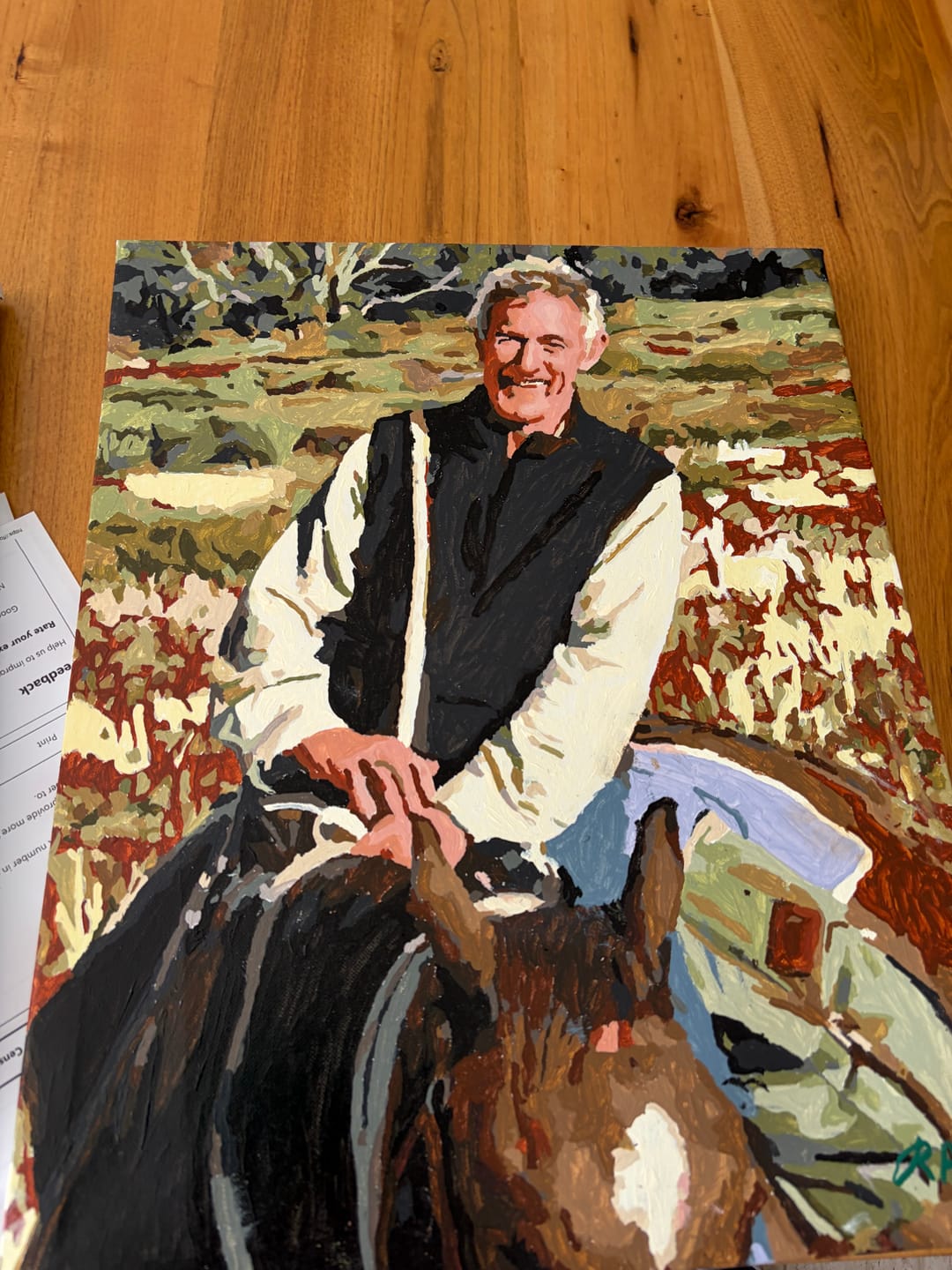 Customer photo review of Custom Paint by Numbers