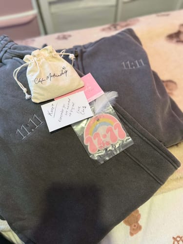 Customer photo review of 11:11 Tracksuit Top for Divine Alignment & Spiritual Guidance