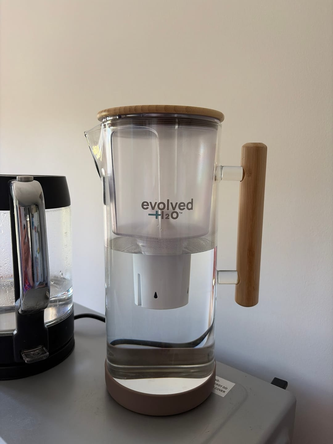 Customer photo review of Evolved H2O™ 3.5L Glass Water filter Jug
