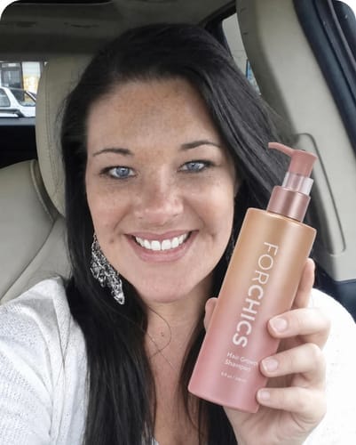 Customer photo review of ForChics Hair Growth Shampoo