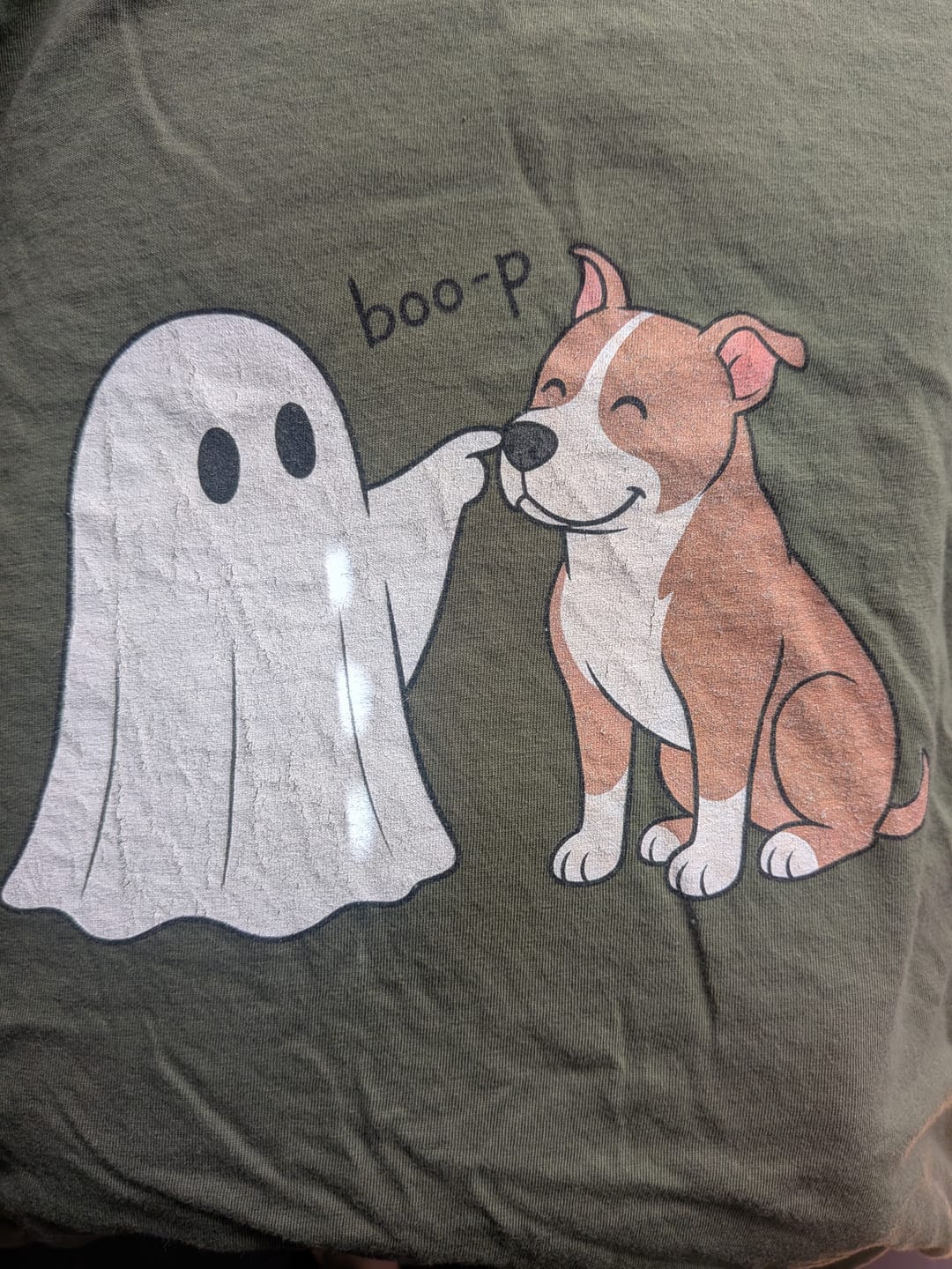 Customer photo review of Boo-p Pittie Shirt