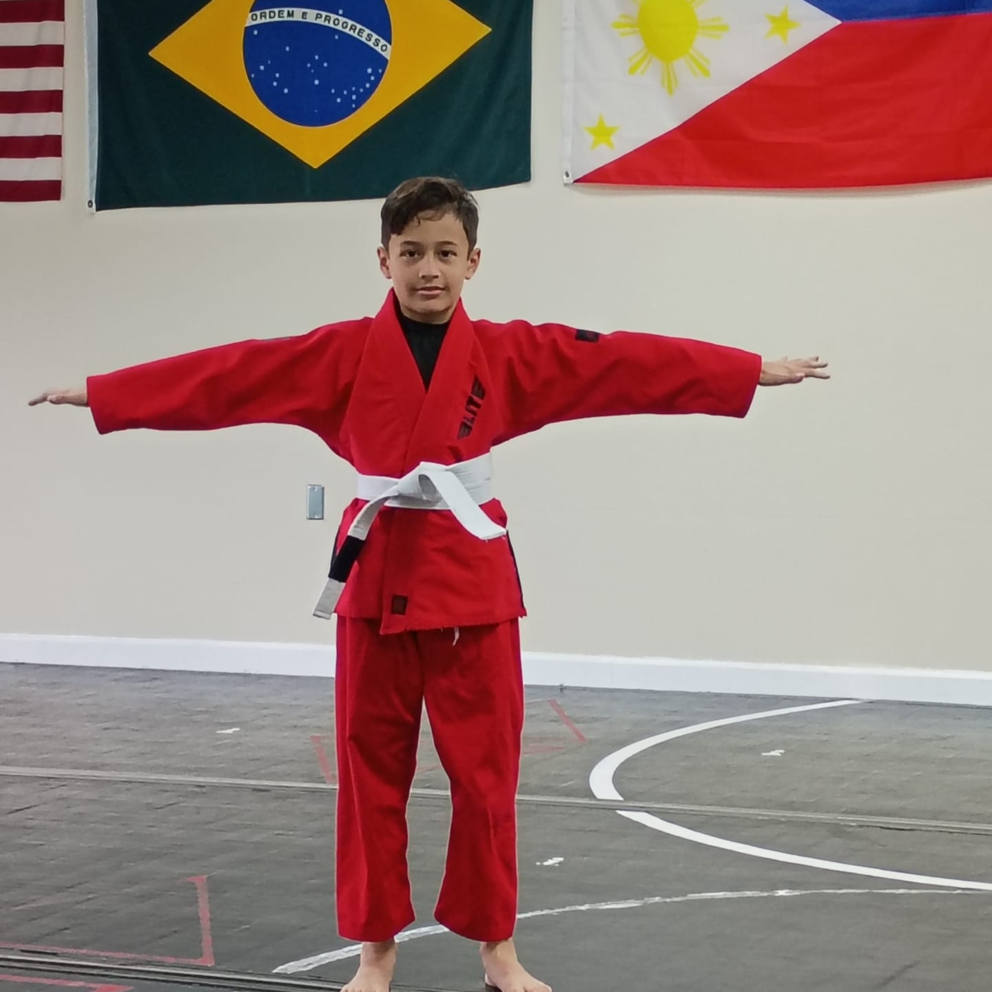 Customer photo review of Core Red Brazilian Jiu Jitsu Kids BJJ Gi