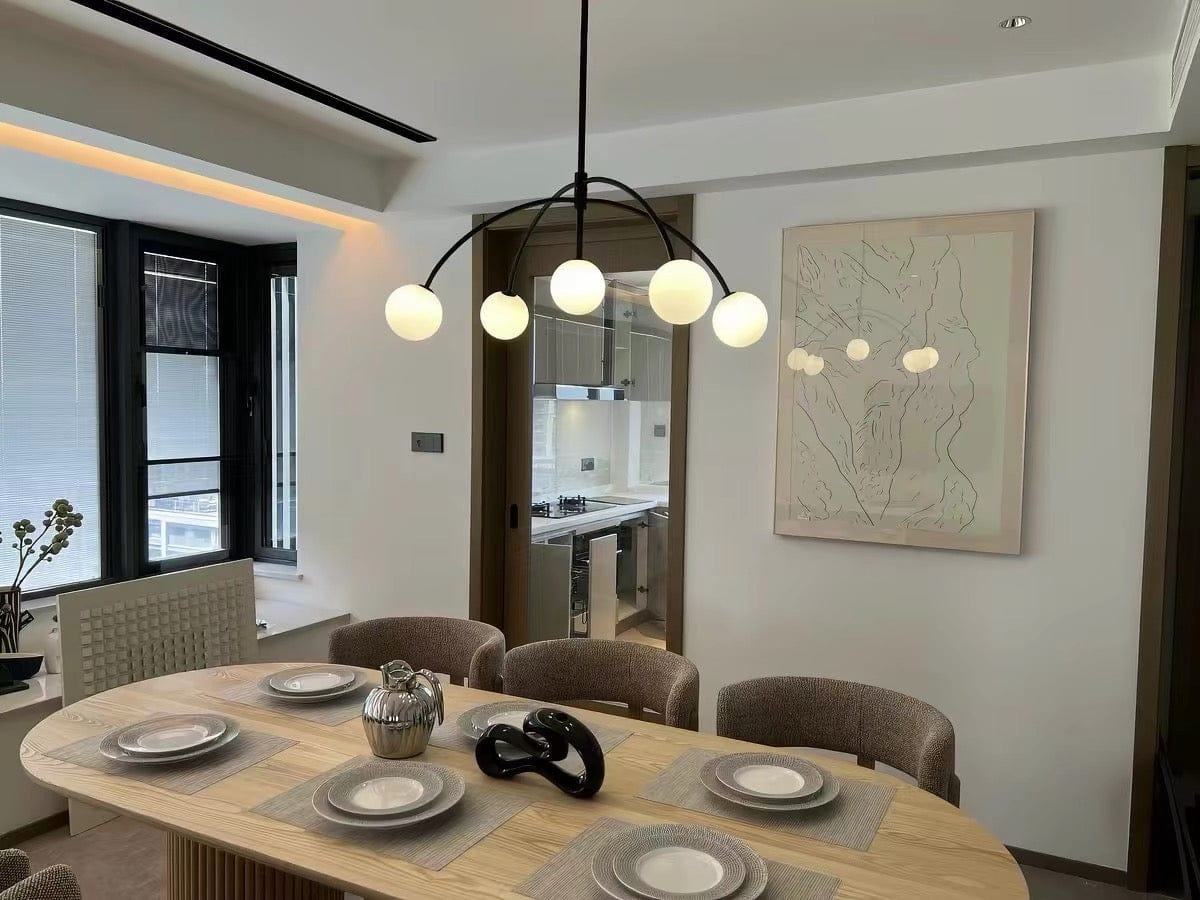 Customer photo review of Arc Sphere Chandelier