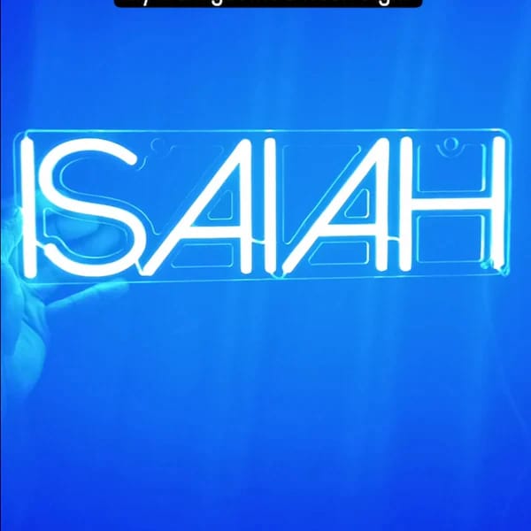 Customer photo review of Custom Neon: isiah