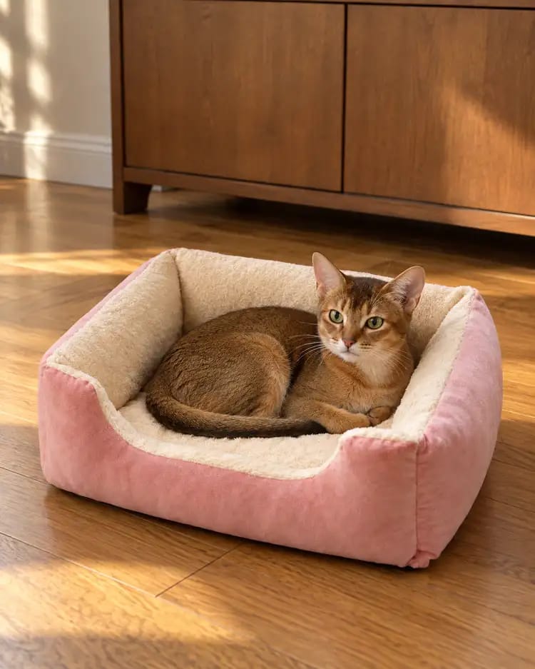 Customer photo review of Cozy Haven Pet House & Bed