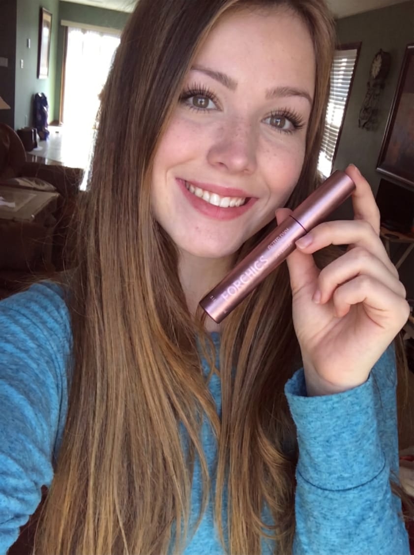 Customer photo review of Lash Growth Mascara