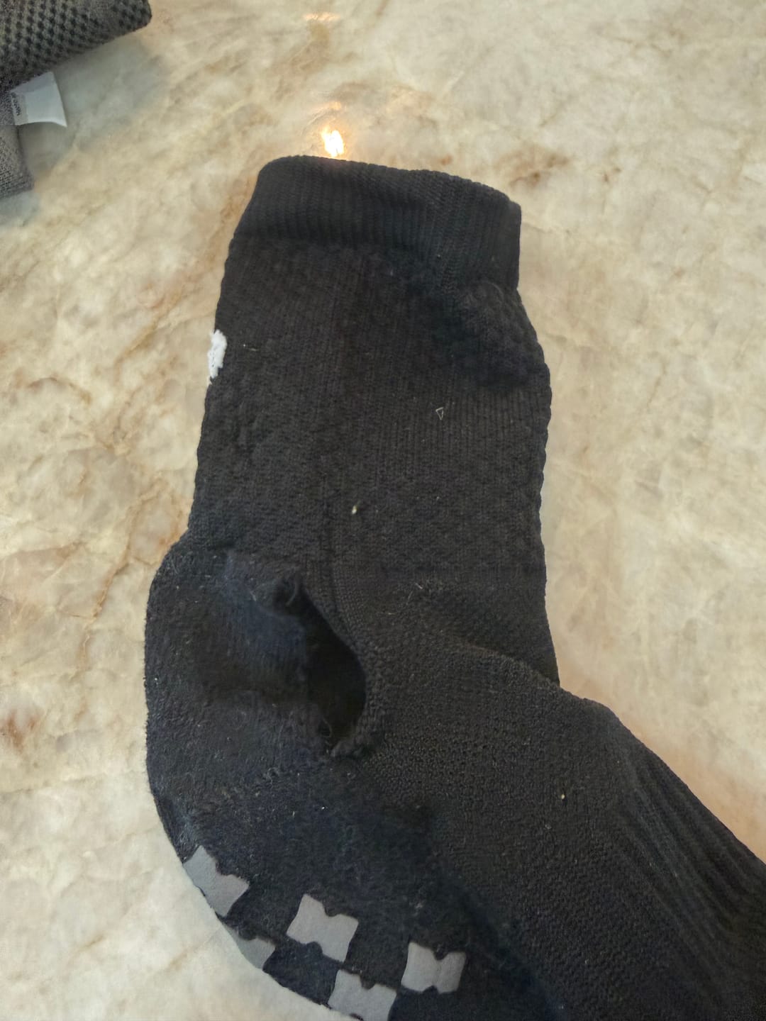 Customer photo review of Crew Anti-Slip Tennis Socks - 3 Pack