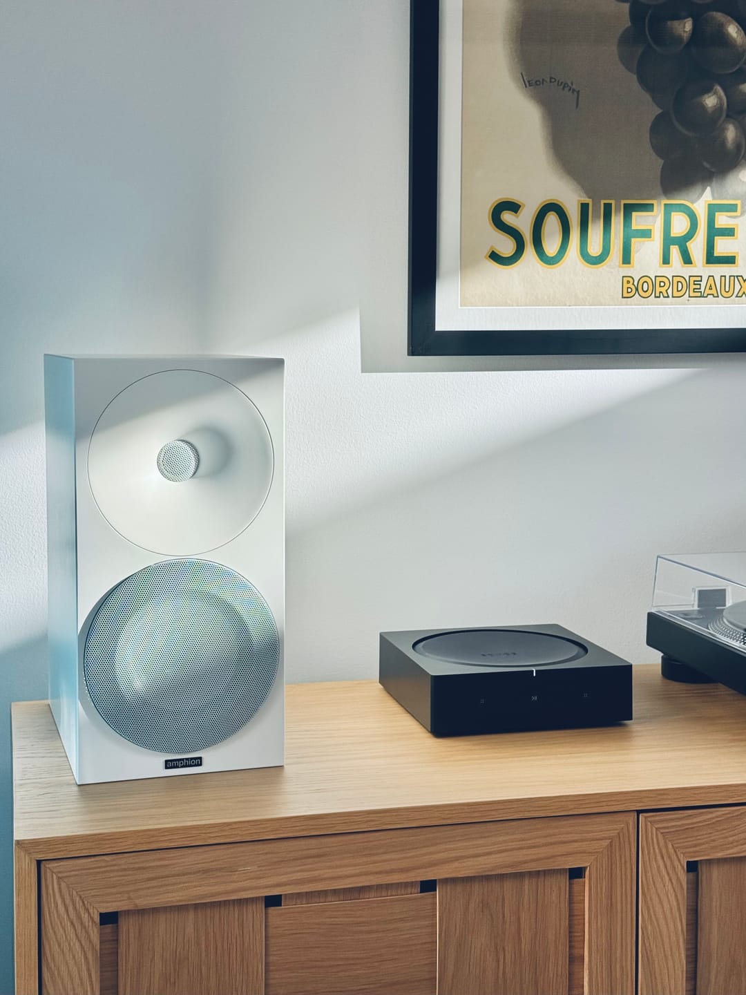 Customer photo review of Amphion Argon3s Bookshelf Speakers (pair) - Full White [ex-demo]