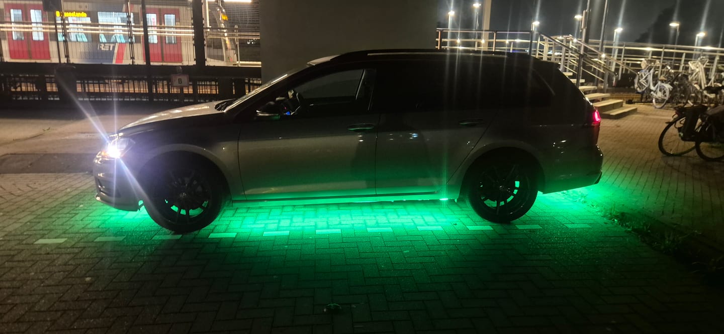 Customer photo review of ELGlow® Universal Car Underglow Kit