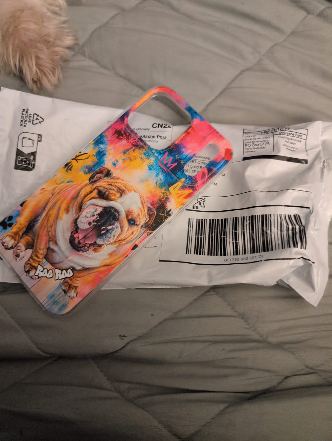 Customer photo review of Graffiti - Personalised Phone Case