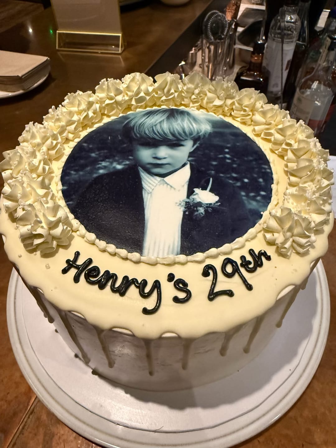 Customer photo review of Edible Image Photo Cake