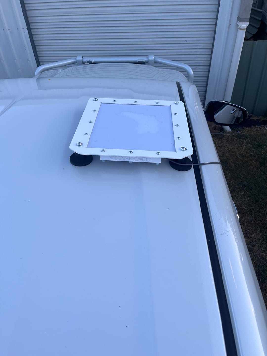 Customer photo review of Starlink Mini Magnetic Vehicle Mounting System