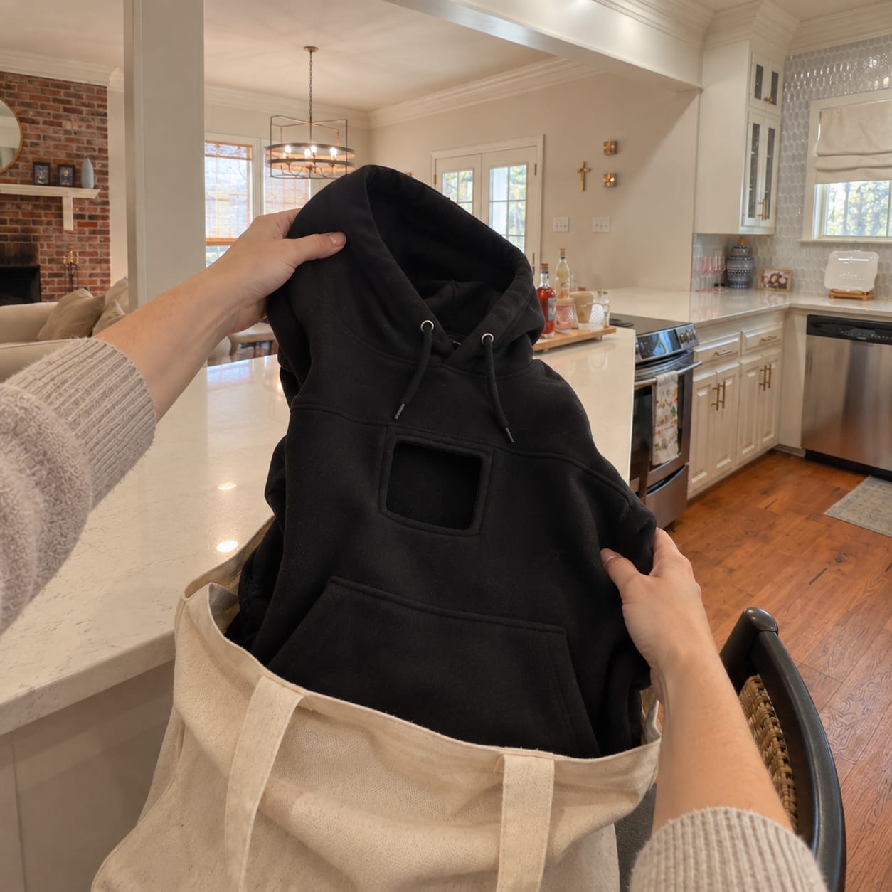 Customer photo review of PawHug™ Cozy Pet Hoodie