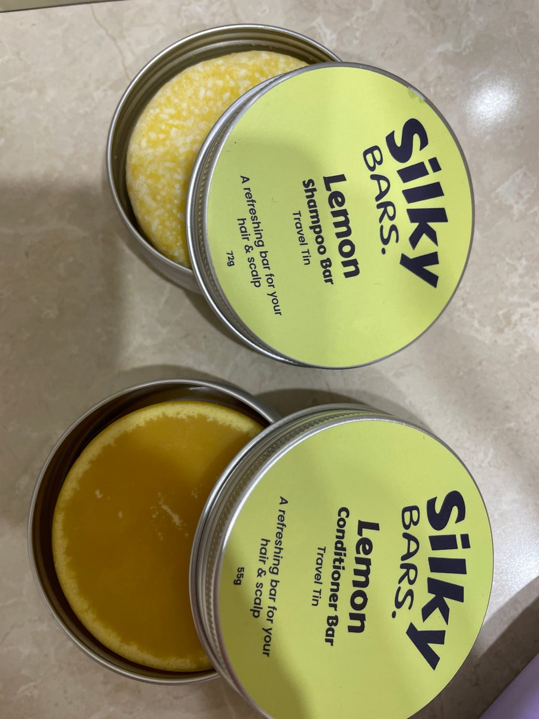 Customer photo review of Lemon Shampoo & Conditioner Hair Care Bundle