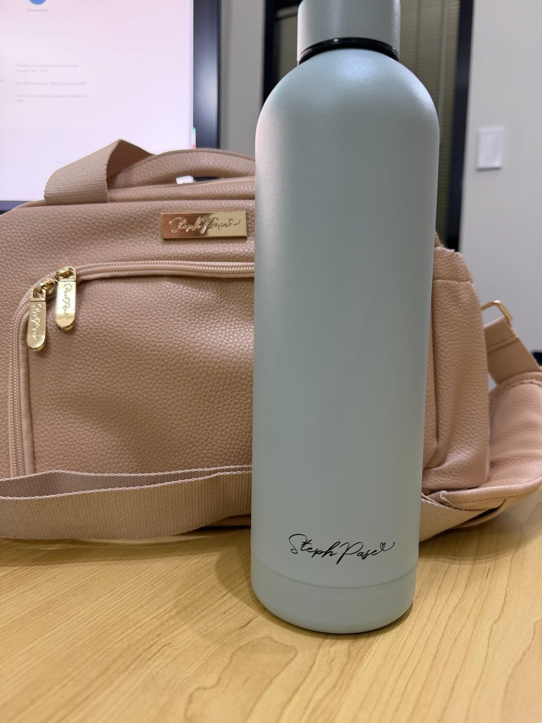 Customer photo review of Insulated Water Drink Bottle 750ml - Sage