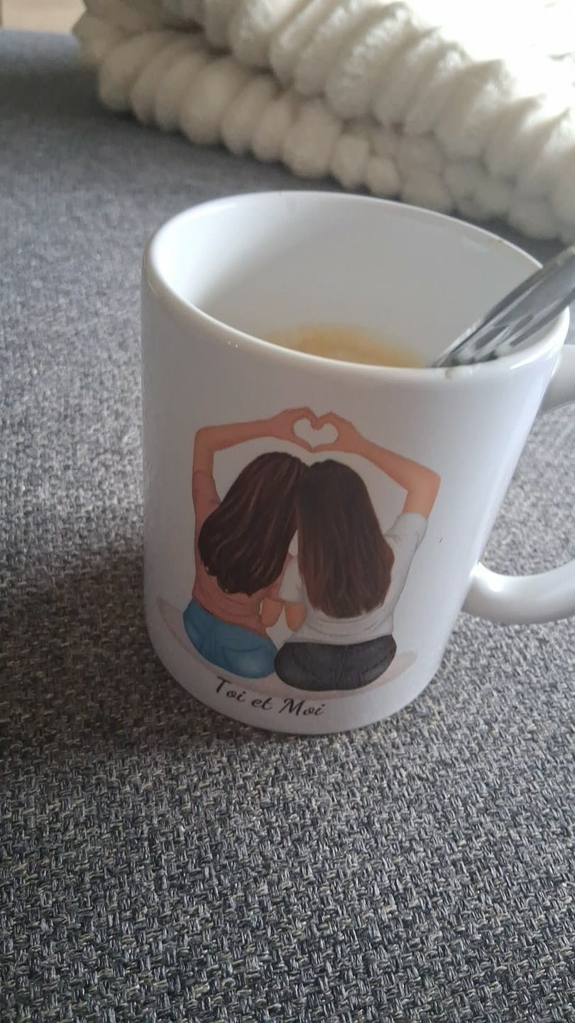 Customer photo review of Mug Personnalisé - Meilleures Amies
