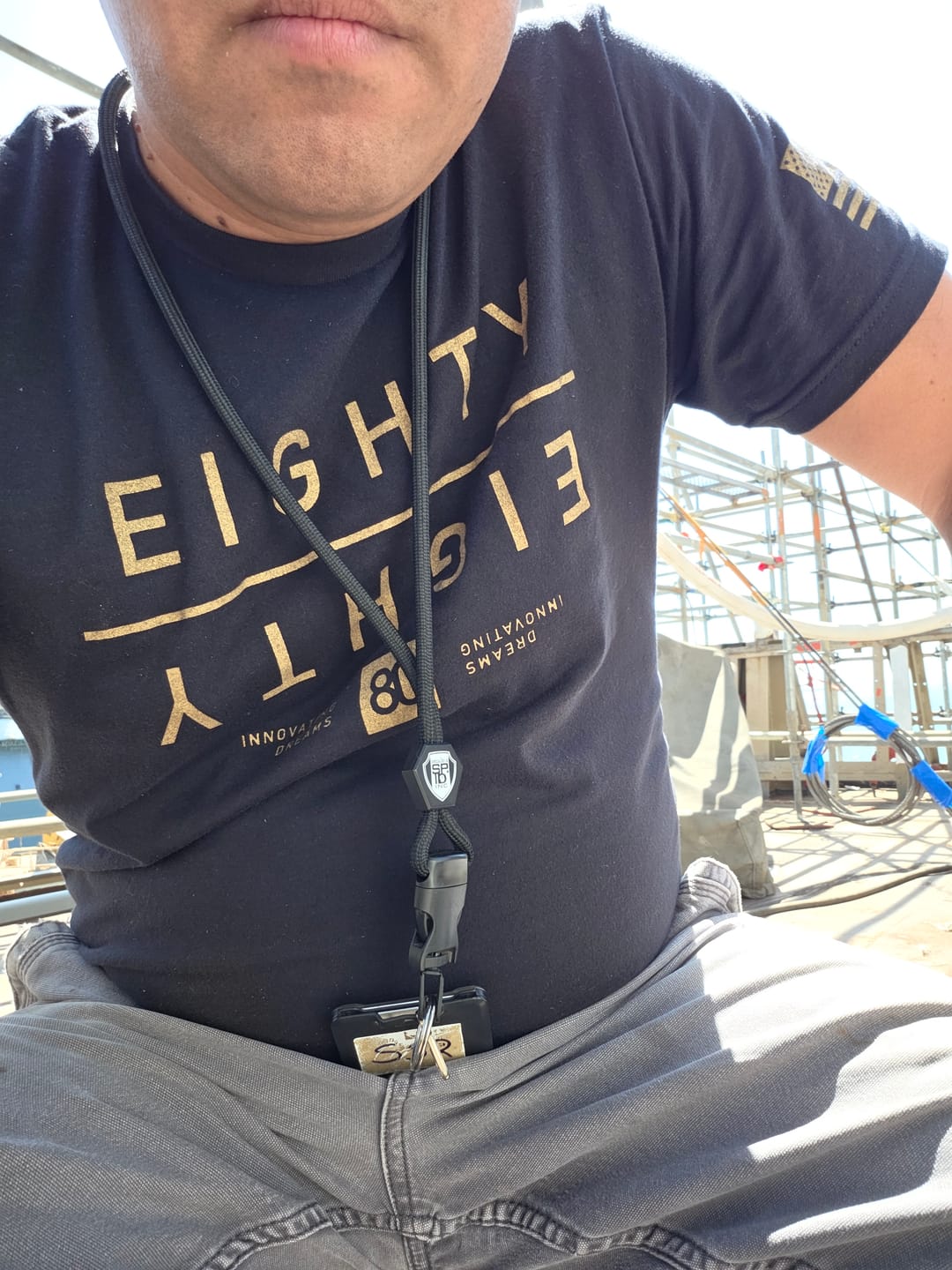Customer photo review of 80Eighty® Golden MIrror Shirt