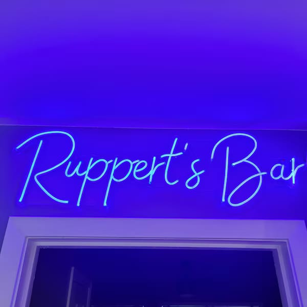 Customer photo review of Custom Neon: Ruppert`s Bar