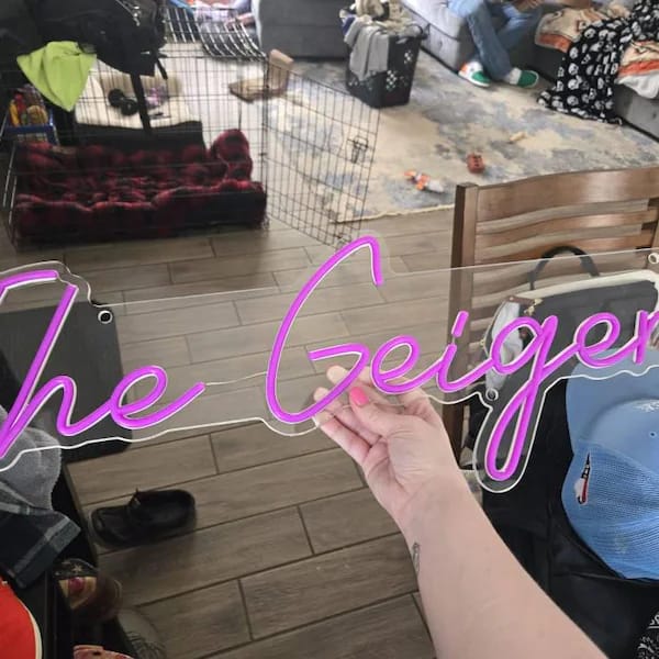 Customer photo review of Custom Neon: The Geiger