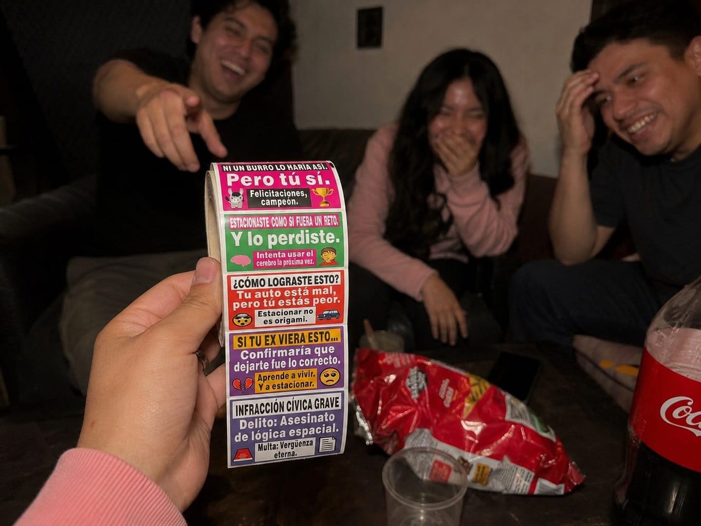 Customer photo review of 150 Pegatinas Divertidas para Malos Estacionamientos