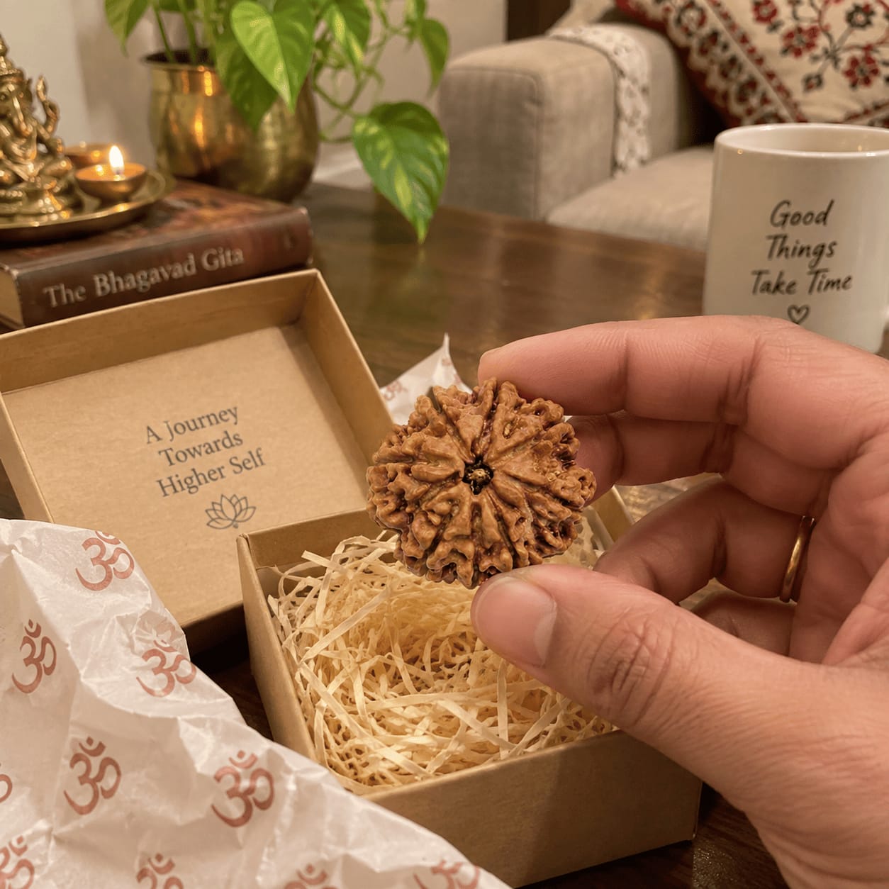 Customer photo review of 8 Mukhi Rudraksha (Nepali)