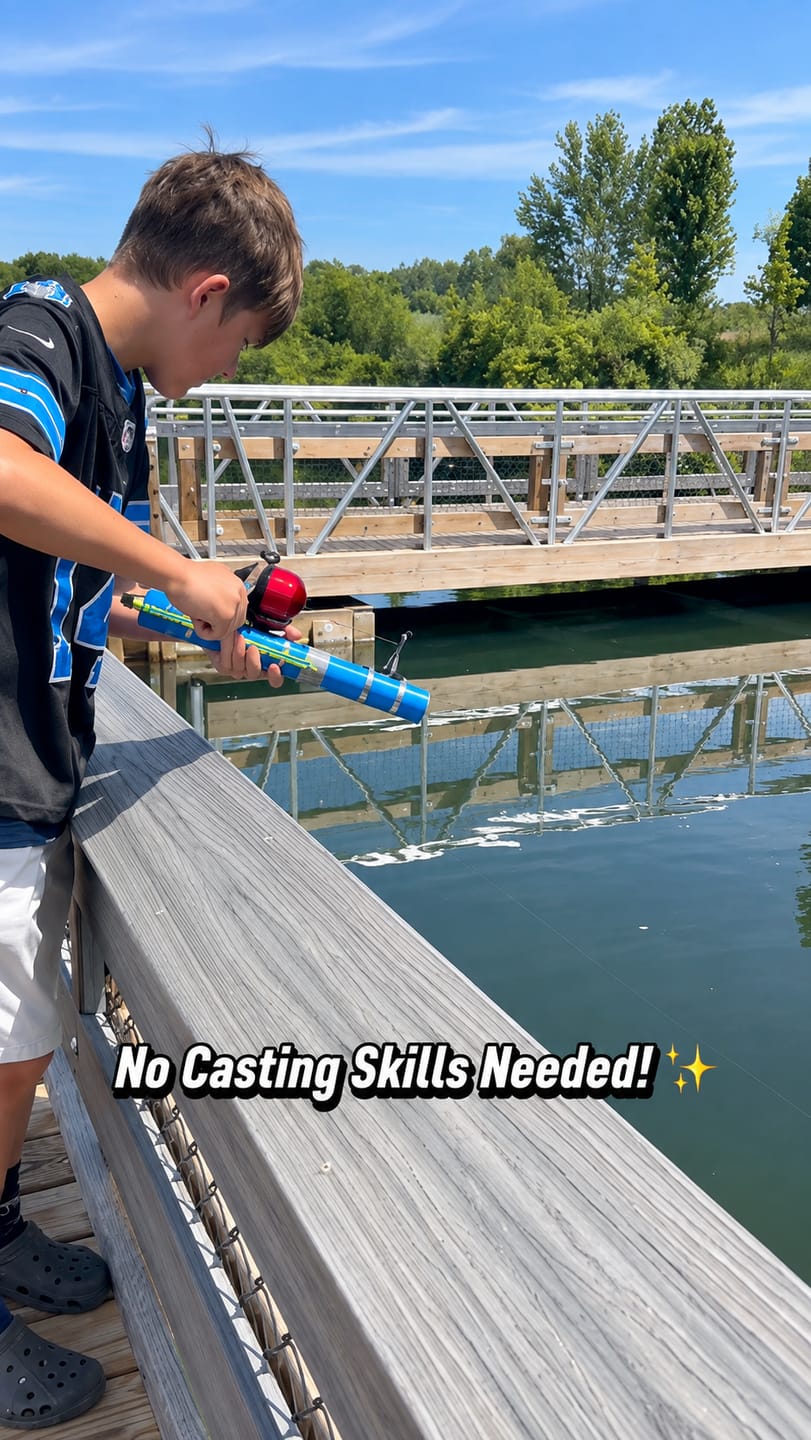 Customer photo review of Catapult fishing rod + reel kit